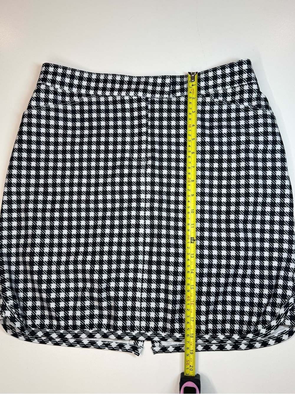 GGblue Gingham Golf/Tennis Skort Size 6 NWT Black White Athletic Skirt - Picture 3 of 12